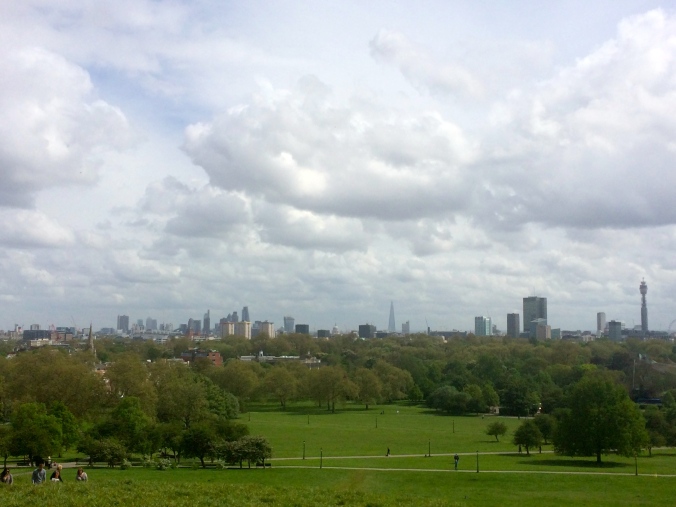 Making big life decisions is easier on a beautiful sunny day on Primrose Hill.