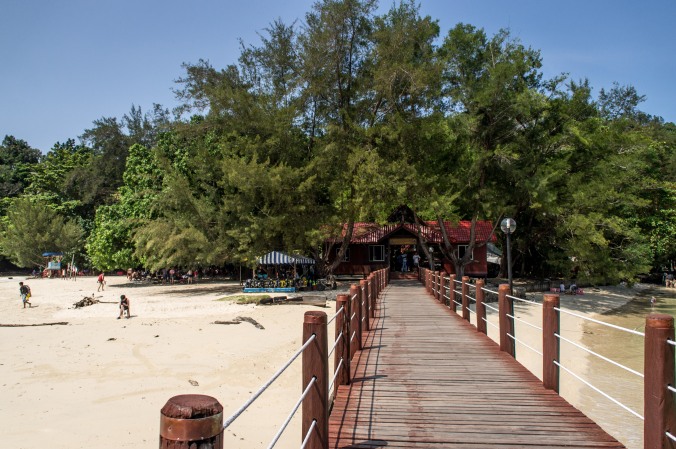 The dock at Sapi Island, Borneo, Malaysia